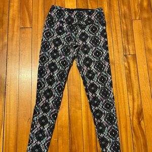 VSX Leggings with Black and Pink Pattern